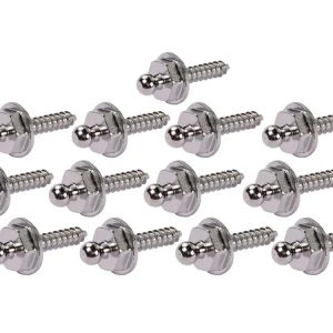 13x drukknop onderstuk voor PORSCHE 356 BC Cabriolet 911 F 912 Targa CHROOM Nu Kopen