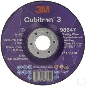 Wereldwijde Verzending Afbraamschijf Cubitron 3 125x7x22.23mm