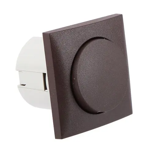 Direct Beschikbaar Bruine enkelvoudige schakelaar compleet 12V/230V Integro BERKER