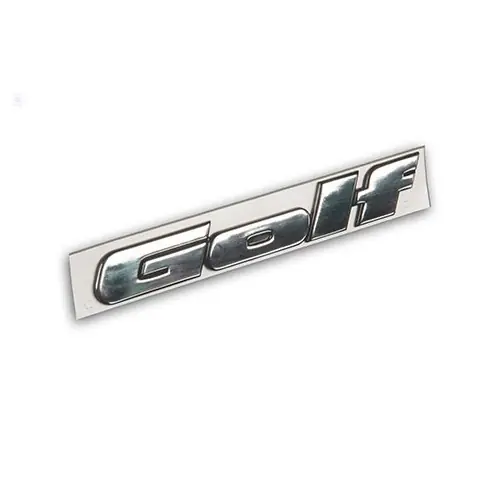 GOLF chroom plakembleem voor VW Golf 3 (08/1991-08/1998) - zonder uitrustingsniveau Lage Kosten