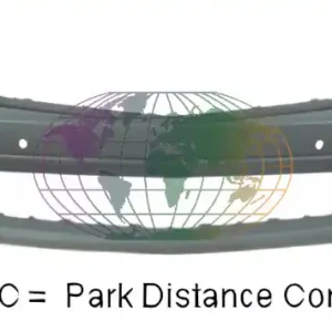Tijdelijk Beschikbaar Voorbumper prim.+pdc&wissergaten Mercedes C W204 04/07-01/11